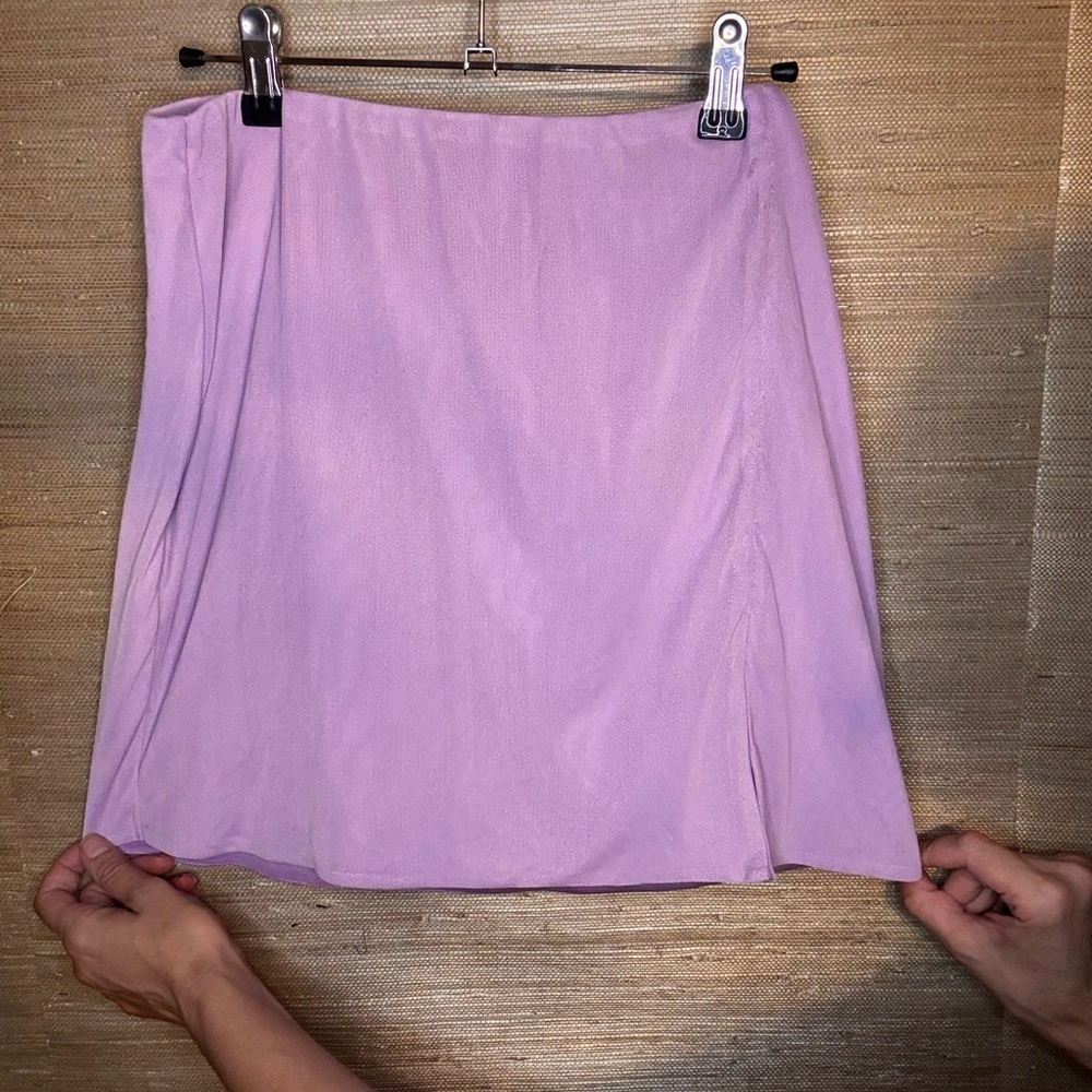 AFRM Soft Lilac A-Line Skirt